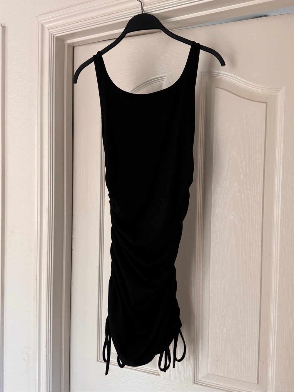 Amazon Black Ruched Tank Dress